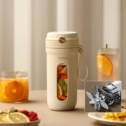 BlendGo Mini Portable Juice Maker: Multifunction Electric Smoothie Blender